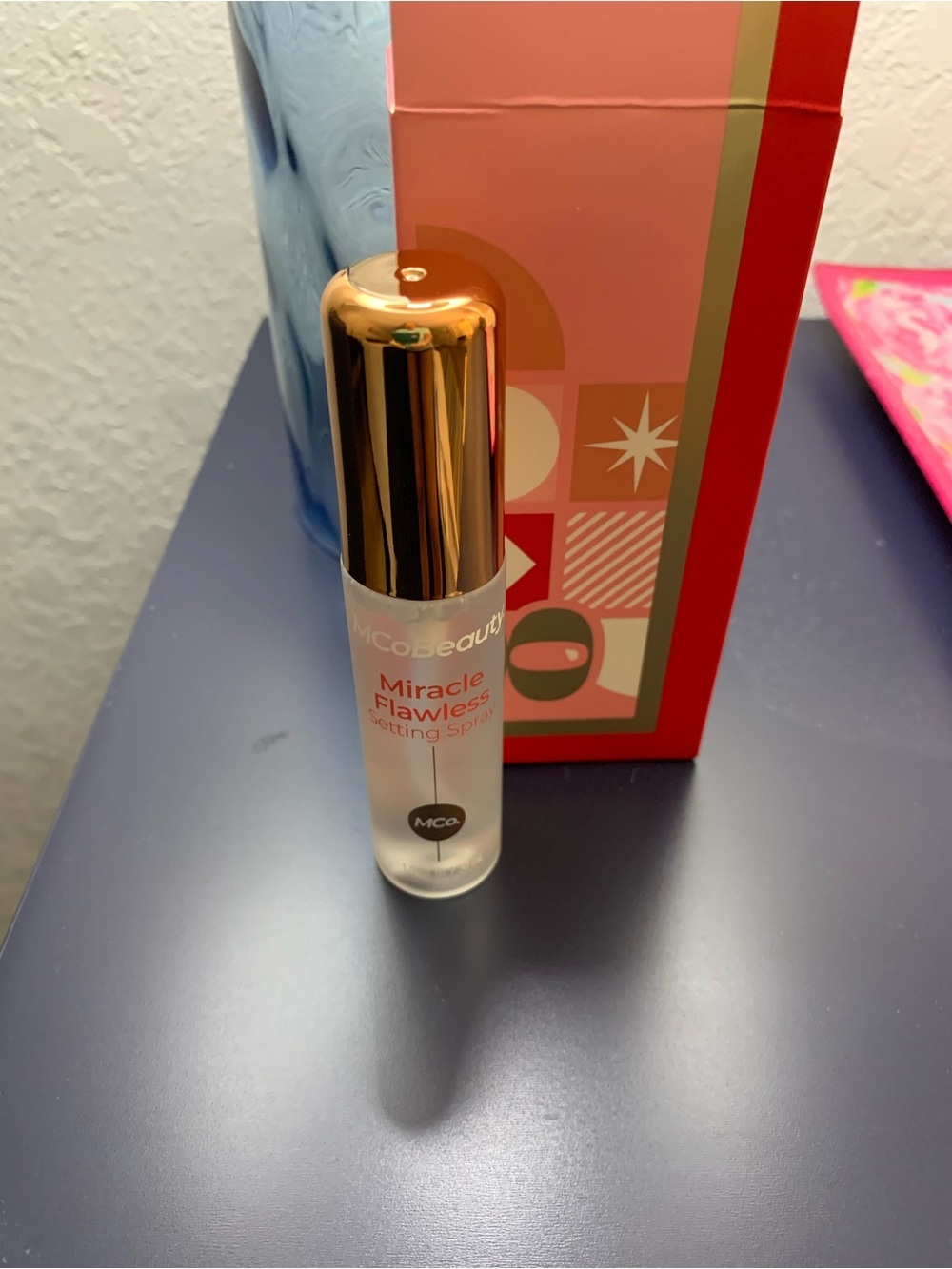MCo Beauty Miracle Flawless Setting Spray — Clear Finish (Gold Cap)